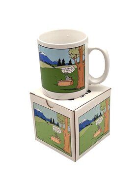 The Far Side By Gary Larson 1992 Ceramic Mug With Box Lucky Skunks I Hate This